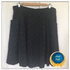 Calvin Klein Eyelette Skirt Navy/16